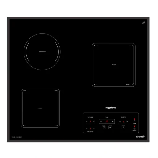 Bếp ba 2 điện từ 1 hồng ngoại Nagakawa NAG1253M - Ảnh 2