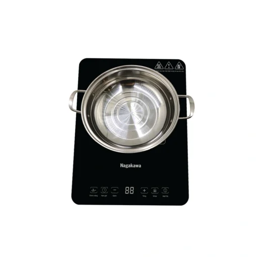 Bếp điện từ đơn Nagakawa NAG0714 2000W, mặt kính chịu nhiệt, cảm ứng thông minh