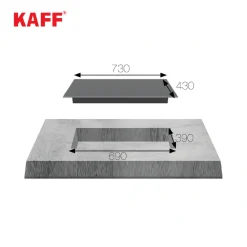 Bếp từ đôi Kaff KF-073II