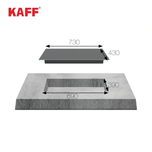 Bếp từ đôi Kaff KF-073II